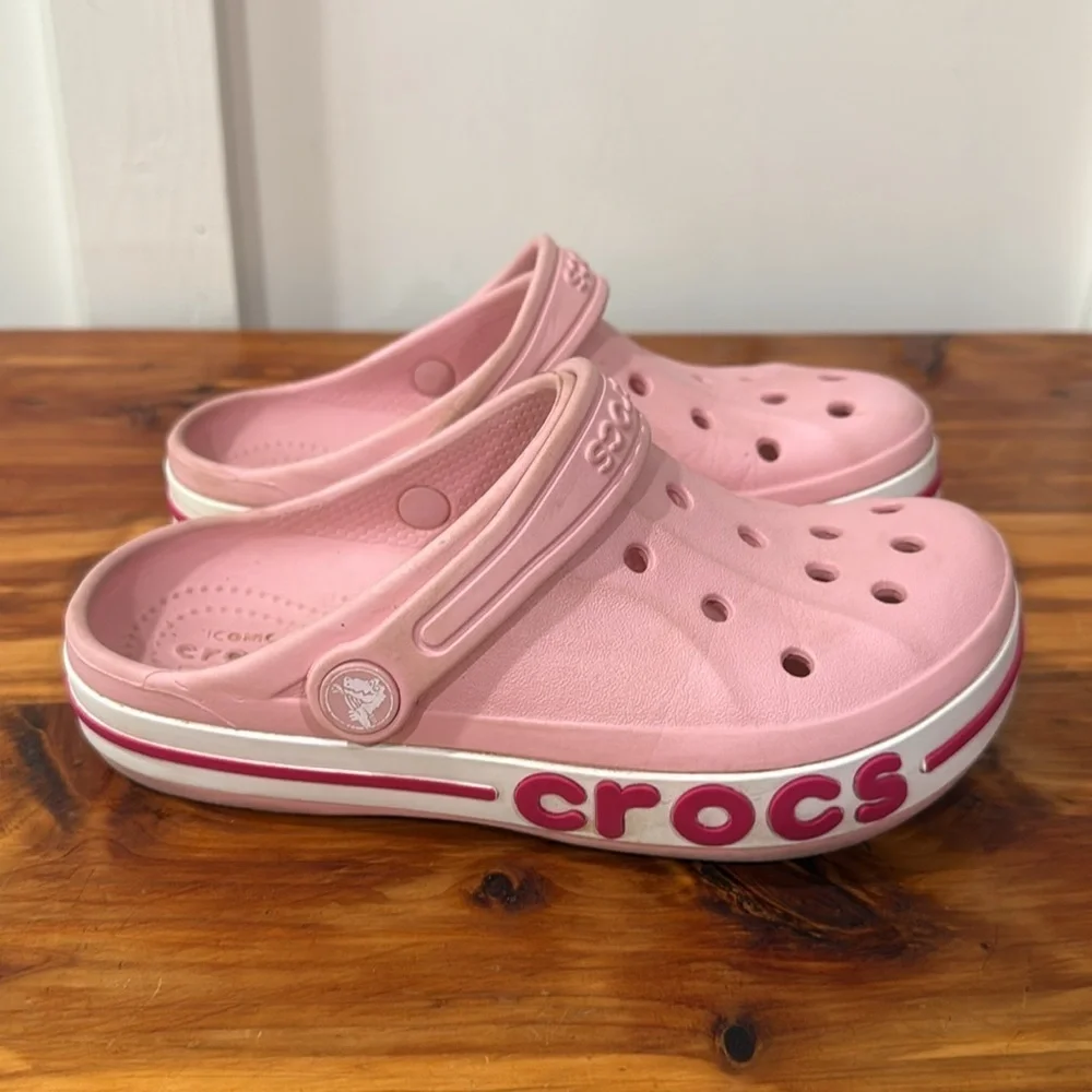 Crocs Kids' Bayaband Pink Clogs
